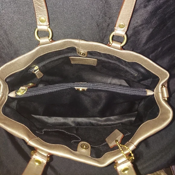 Coach Shimmering Bronze Shoulder Bag - Picture 4 of 10